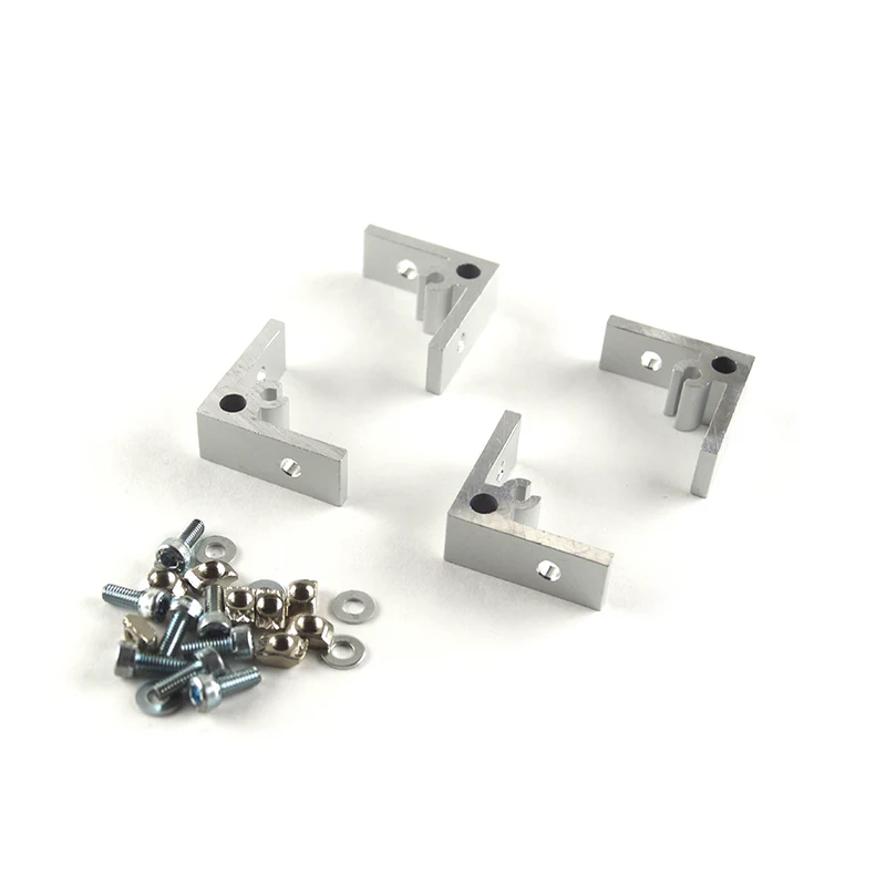 90 Degree External Connector for 20mm Extrusion (4pk)