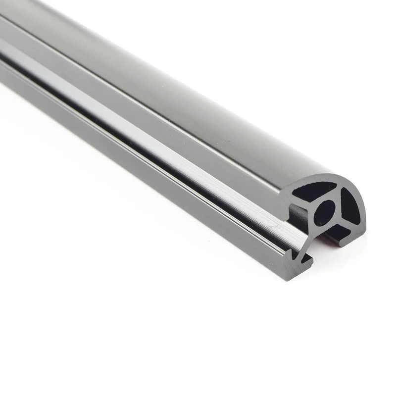 Black Aluminum Extrusion 20x20mm Radius, 300mm (4pk)
