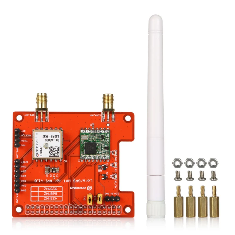 LoRa/GPS Long Range Transceiver HAT 915 MHz (North America)