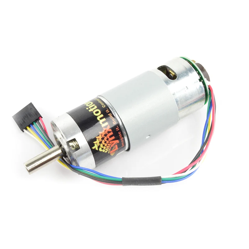 Lynxmotion 12V 450 rpm 10.18oz-in 1:5.2 Brushed DC Gear Motor w/ Encoder