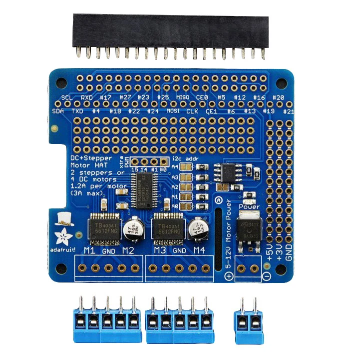 DC & Stepper Motor Driver HAT Kit for Raspberry Pi