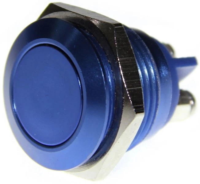 16mm Metal Push Button (Royal Blue)