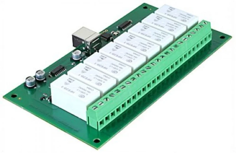 Devantech 16A 8-Channel Latching Relay Module