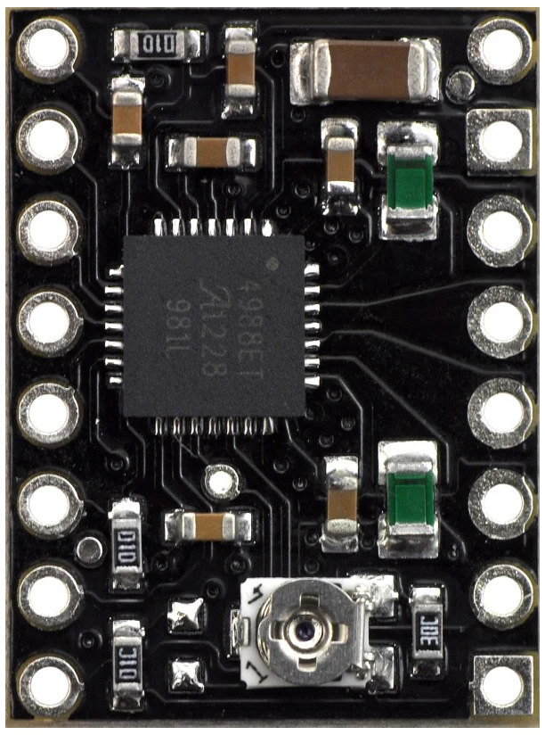 8-35V 2A Single Bipolar Stepper Motor Driver A4988 Black Edition