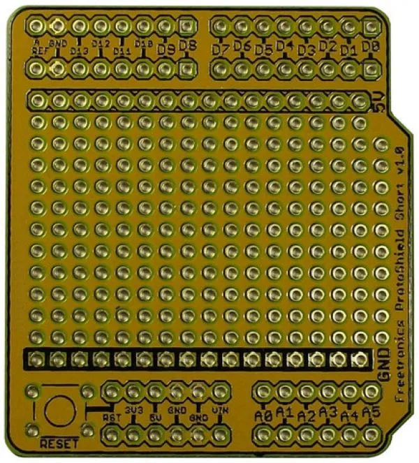 ProtoShield Short Prototyping Board for Arduino