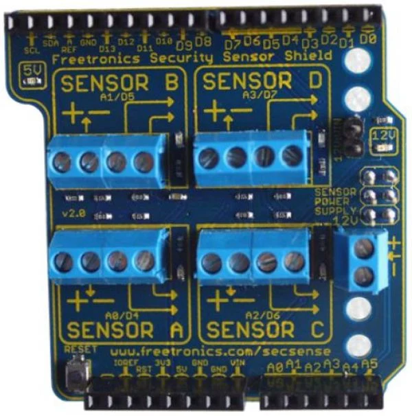 Security Sensor Shield for Arduino