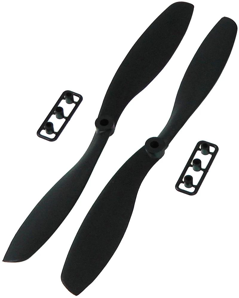 8" x 4.5" Black ABS Counter-Rotating Propeller Pair