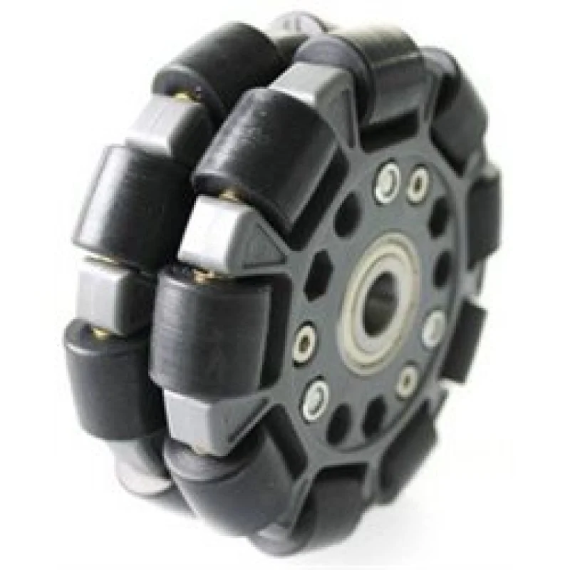 100mm Double Plastic Omni Wheel w/ Central Bearing