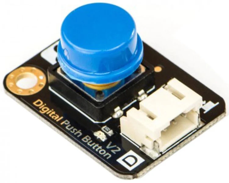 Gravity Digital Push Button (Blue)
