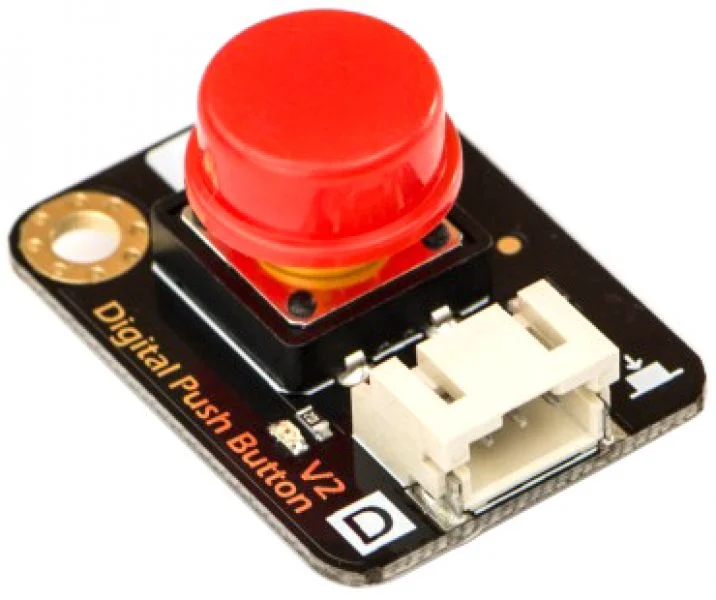 Gravity Digital Push Button (Red)