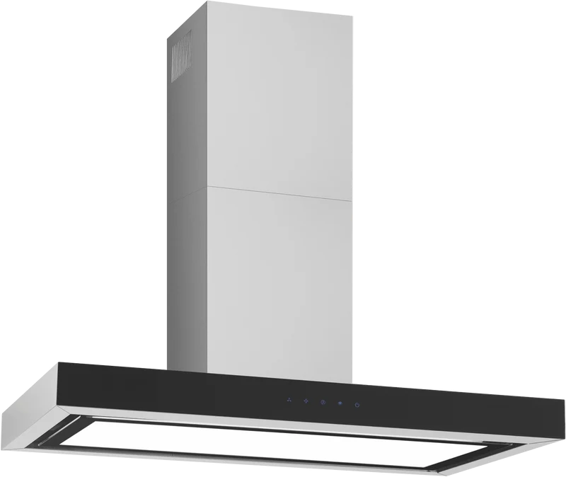 Emilia 90cm Square Profile Canopy Rangehood, Stainless Steel