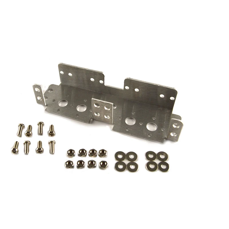 Lynxmotion Dual Inline Multi-Purpose Servo Bracket (Brushed) ASB-15B