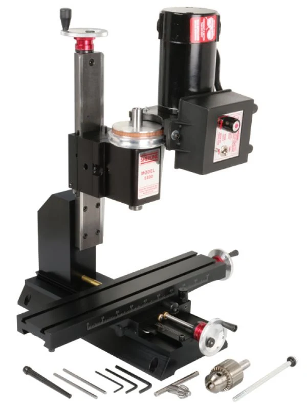 Sherline 5410A Series Tabletop 12" Vertical Milling Machine Base Package (metric)