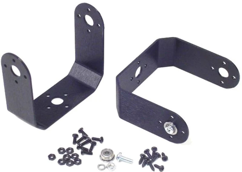 Lynxmotion Aluminum Large "C" Servo Bracket Two Pack (Blk) ASB-202