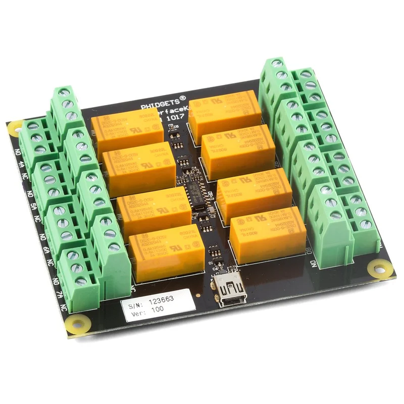 Phidgets PhidgetInterfaceKit 0/0/8 Small Signal Relay Interface