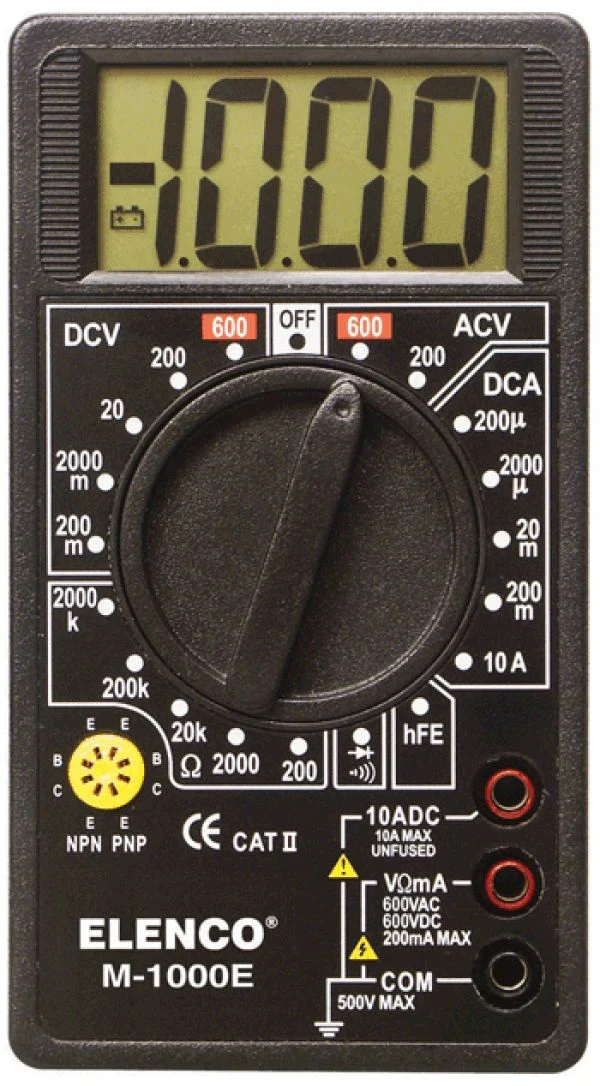 Elenco M-1000E Compact Digital Multimeter
