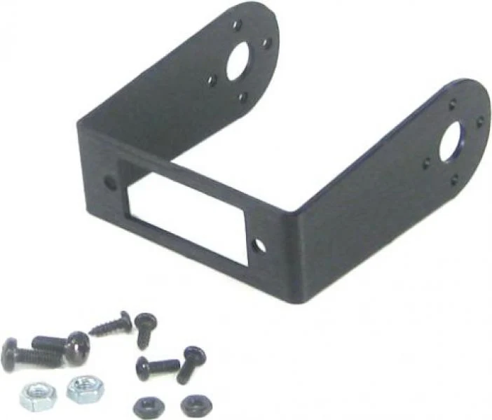 Lynxmotion Aluminum Micro-Servo Rotate Bracket Single Pack (Blk)