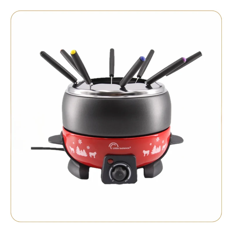 Appareil à Fondue, Happy Fondue 8 Meuuuh, Rouge