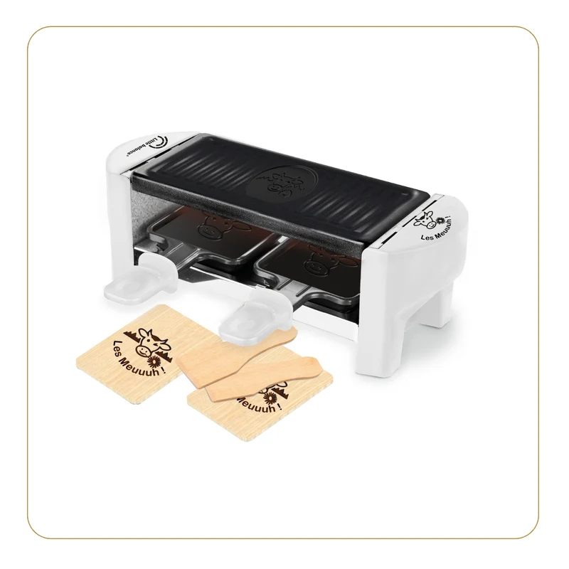Appareil à raclette, Meuuuh Duo, Blanc