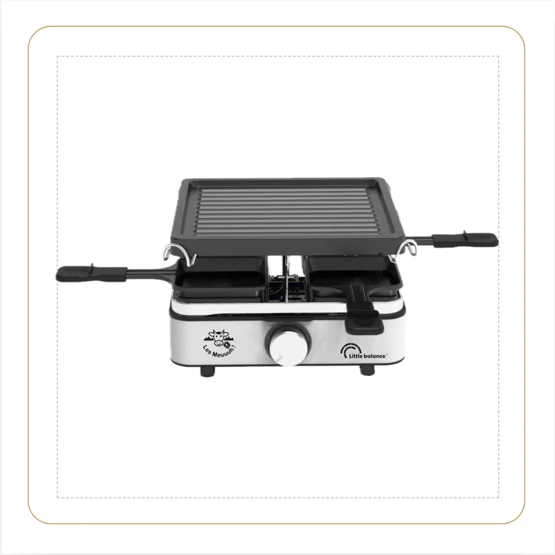 Appareil à raclette, Smart Inox 4 Les Meuuuh, Inox