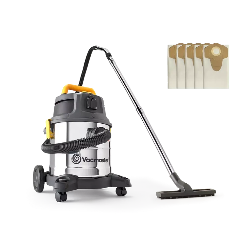Vacmaster WD L20 Bag Kit | 240V Dust Extractor-with Spare Dust Bags X 5