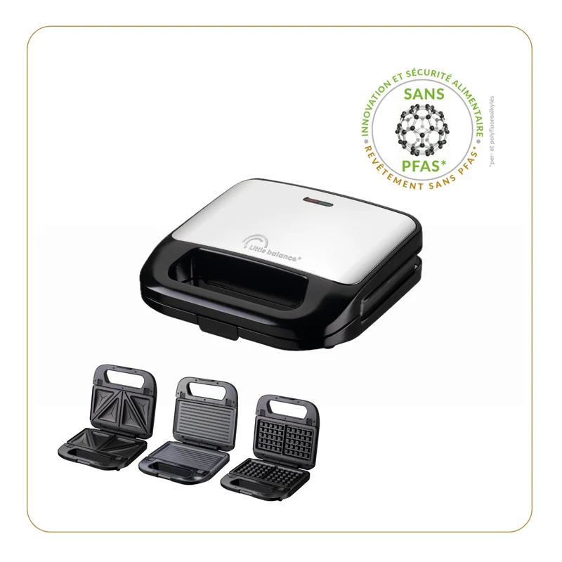 Gaufrier, Waffle & Snack 3-en-1