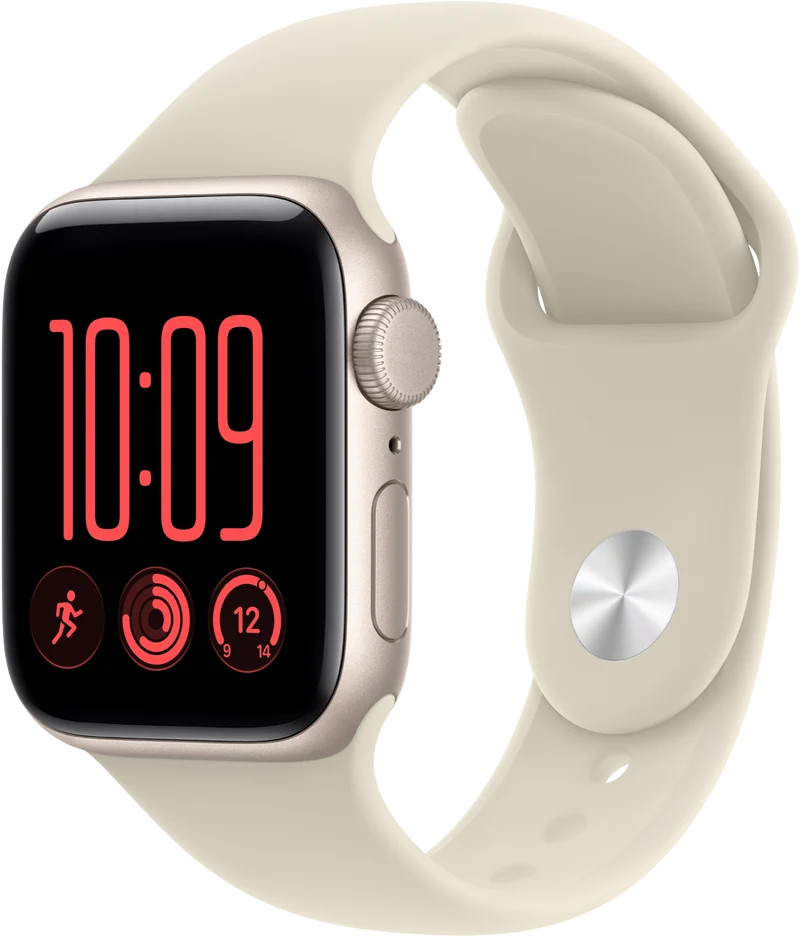 Apple Watch SE 3 GPS 40mm Starlight Aluminium Case Sand Sport Band M/L
