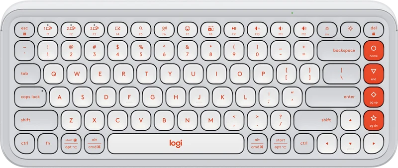 Logitech POP Icon Keys Wireless Keyboard (Off White)