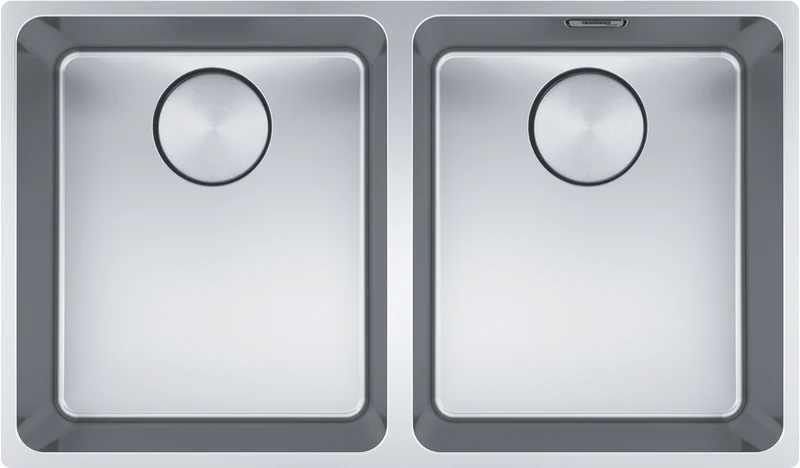 Franke Mythos Double Bowl Bare S/S Sink Undermount