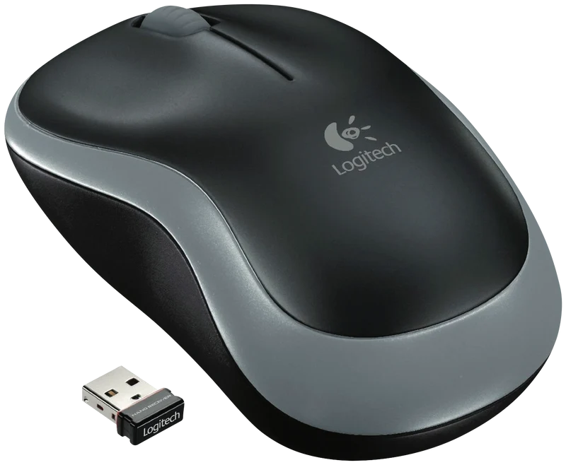 Logitech M185 Wireless Mouse (Grey)