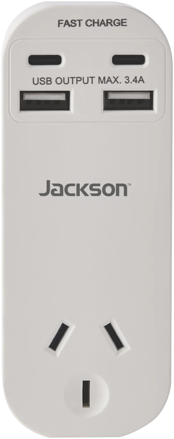 Jackson Dual USB-A & USB-C AC Charger