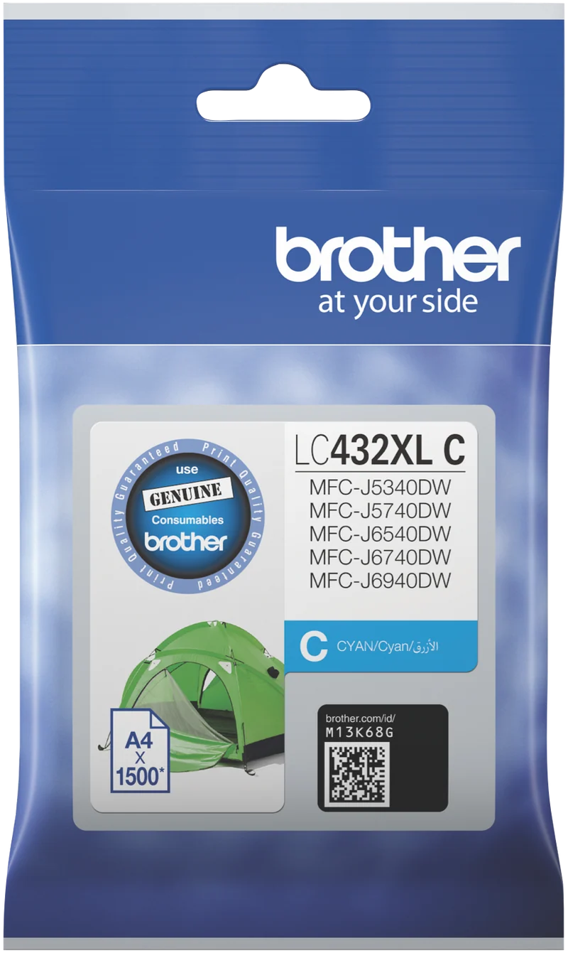 Brother LC432XLC Cyan Ink Cartridge